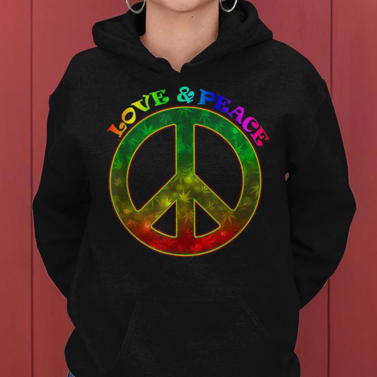 Love Peace 60Er 70Er Jahre Hippie-Kostüm Frauen Hoodie