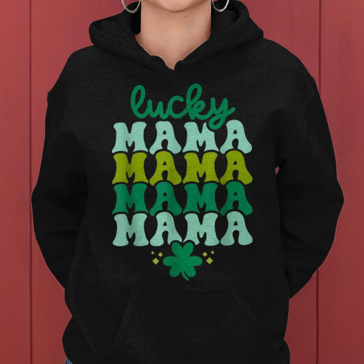 Lucky Mama Leaf Clover St Patricks Day Women Women Hoodie