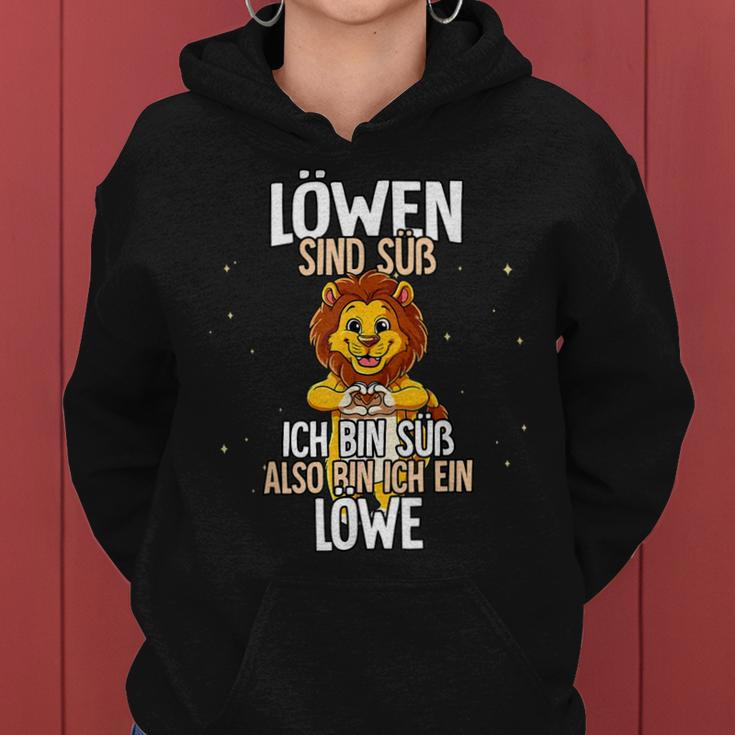Lustiges Löwen-Hoodie Ich bin süß, also bin ich ein Löwe – Motiv Tee