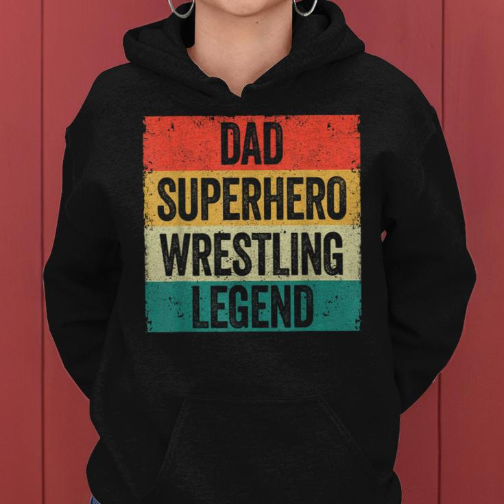 Lustiges Wrestler Papa Hoodie, Vatertag Superhelden Wrestling Legende