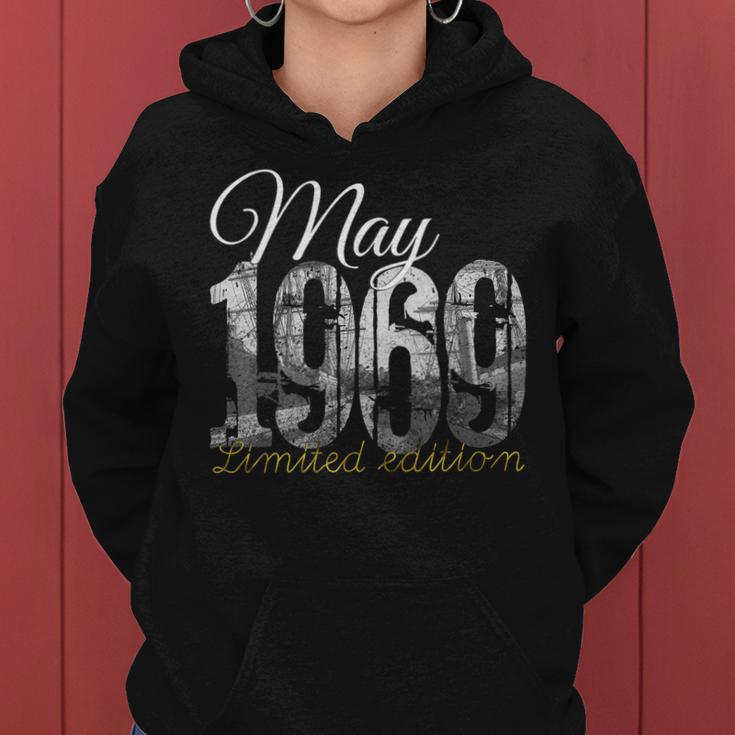 May 1969 50 Year Old 1969 50Th Birthday Gift Women Hoodie