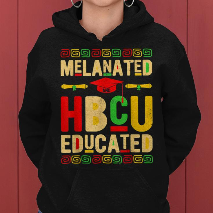 Melanated Hbcu Educated Historically Black African Pride Women Hoodie
