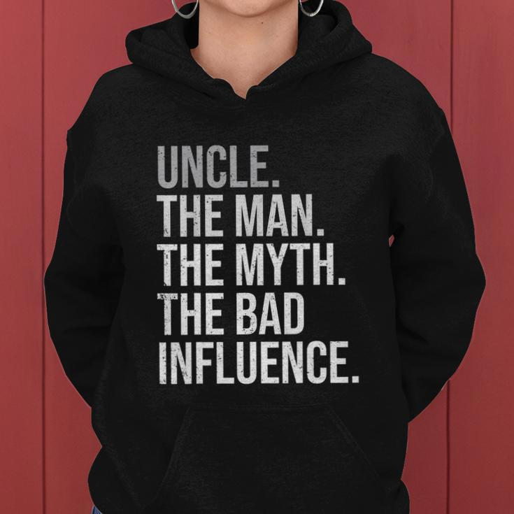 Mens Uncle The Man The Myth The Legend Fun Best Funny Uncle Women Hoodie