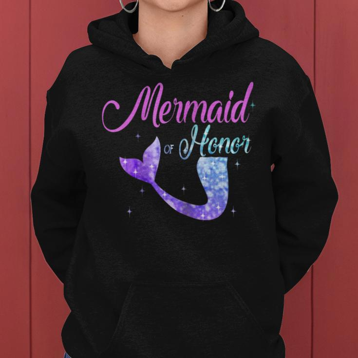 Mermaid Of Honor Maid Bridesmaid Tshirt Mothers Day Gift Women Hoodie