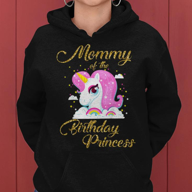 Mommy Of The Birthday Princess Unicorn Girl Mom Tshirt Gift Women Hoodie