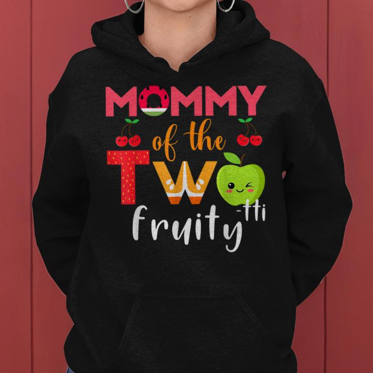 Mommy Of The Twotti Frutti 2Nd Birthday Party Fruit Themed Women Hoodie