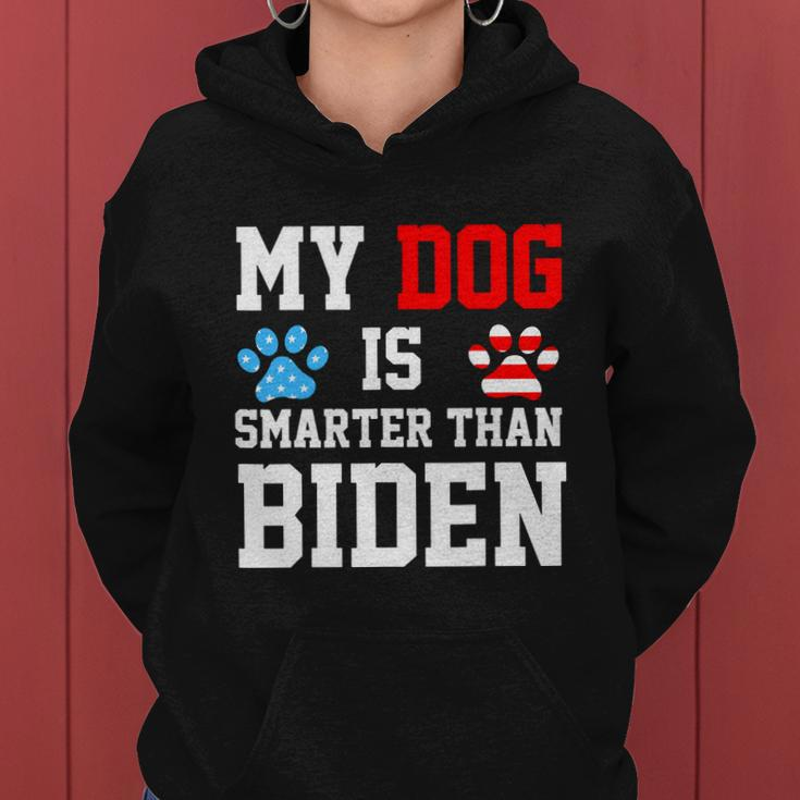 My Dog Is Smarter Than Biden Women Hoodie