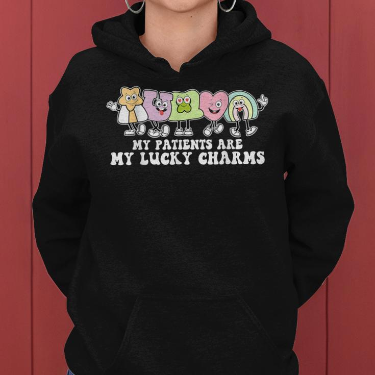 My Patients Are My Lucky Charms St Patricks Day Nurse Squad V2 Women Hoodie