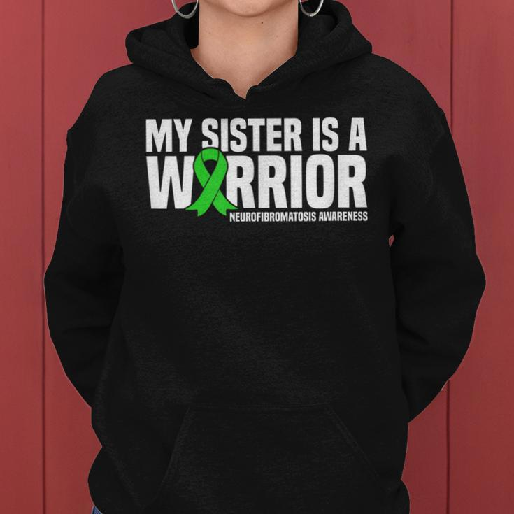 My Sister Is A Warrior Nf1 Neurofibromatosis Awareness Women Hoodie