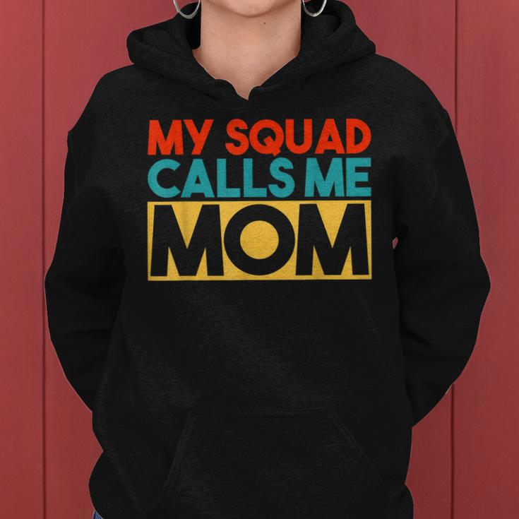 My Squad Calls Me Mom Retro Style Women Hoodie