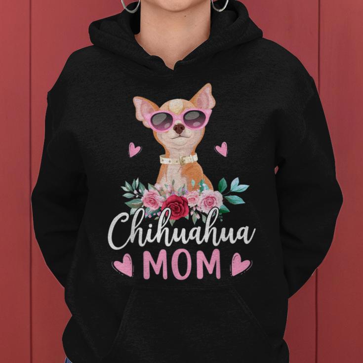 Niedliche Chihuahua Mama Sonnenbrille Für Chihuahua-Besitzer Frauen Hoodie