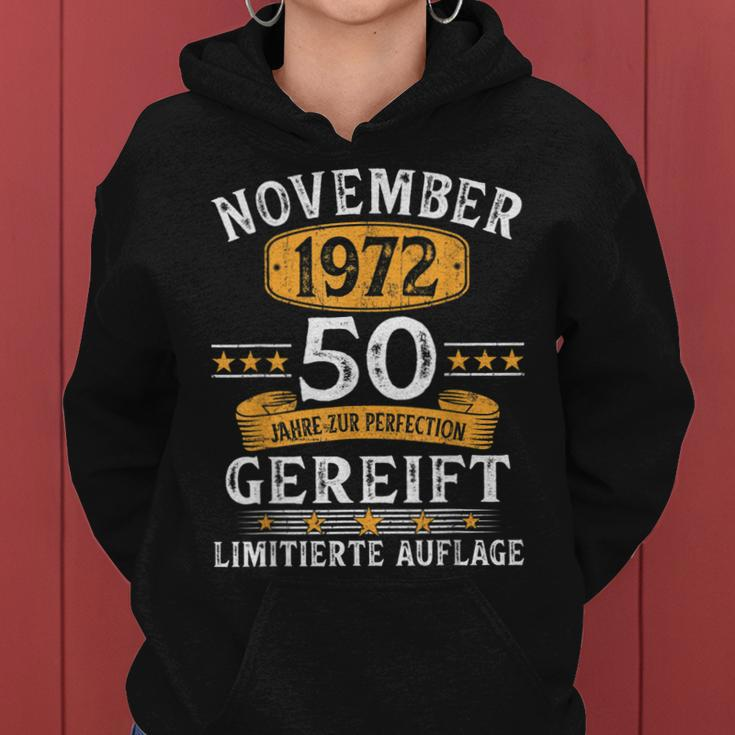 November 1972 Lustige Geschenke Zum 50 Geburtstag Mann Frau Frauen Hoodie