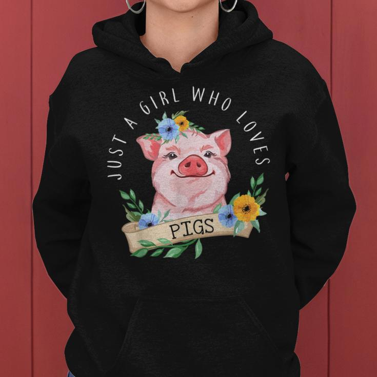 Nur Ein Mädchen Das Schweine Liebt Landwirtschaft Frauen Hoodie