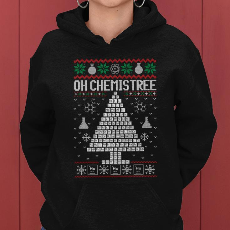 Oh Chemist Tree Merry Chemistree Chemistry Ugly Christmas Meaningful Gift Women Hoodie