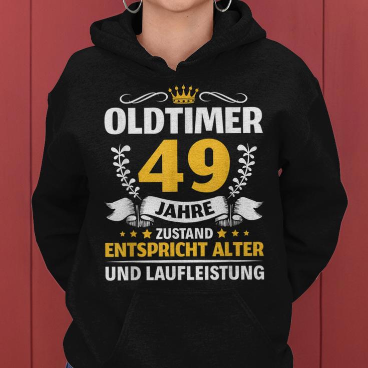 Oldtimer Mann Frau 49 Jahre 49 Geburtstag Frauen Hoodie