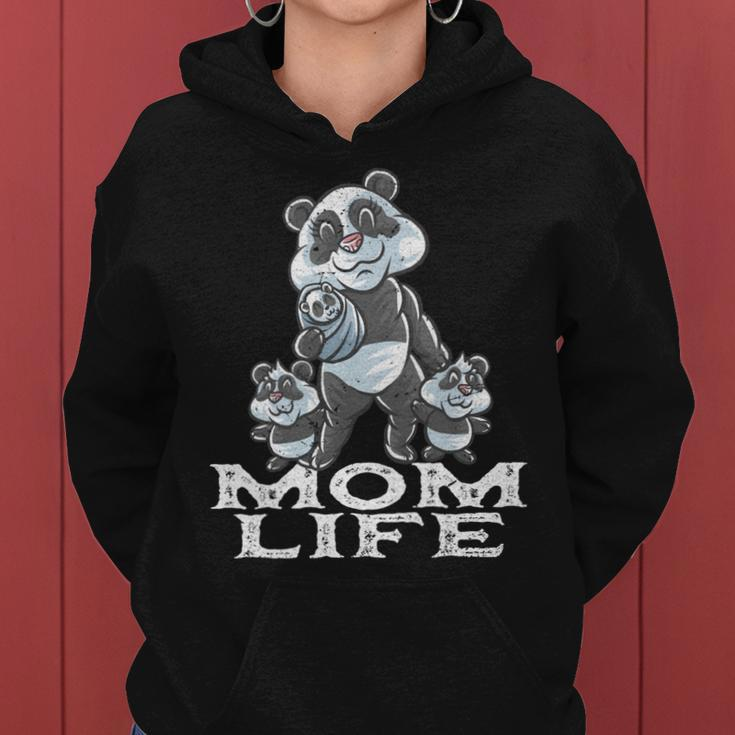 Panda-Bär Mom Life Beste Mama Mutter Muttertag Pandas Frauen Hoodie