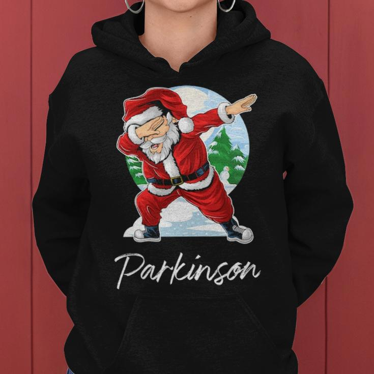 Parkinson Name Gift Santa Parkinson Women Hoodie