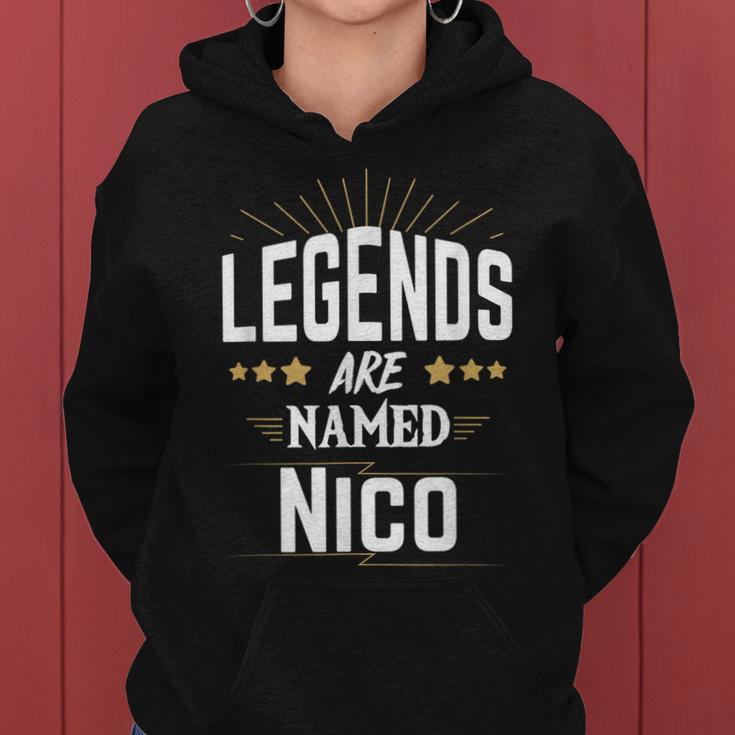 Personalisiertes Legends Named Nico Hoodie, Ideales Präsent für Nico