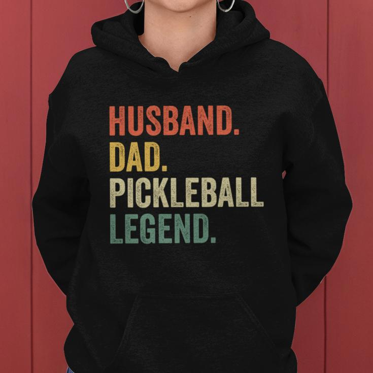 Pickleball Funny Husband Dad Legend Vintage Fathers Day Gift Women Hoodie