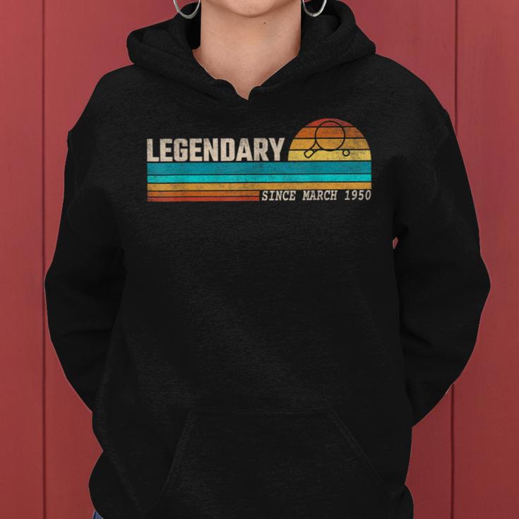 Ping Pong Spieler Legende Seit März 1950 Geburtstag Frauen Hoodie