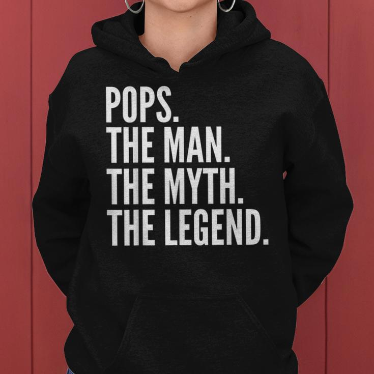 Pops The Man Der Mythos Die Legende Dad Frauen Hoodie