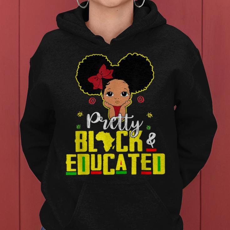 Pretty Black And Educated I Am The Strong African Queen Girl V5 Women Hoodie