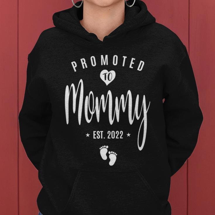 Promoted To Mommy 2022 First Time Mothers New Mom To Be Cool Gift Women Hoodie
