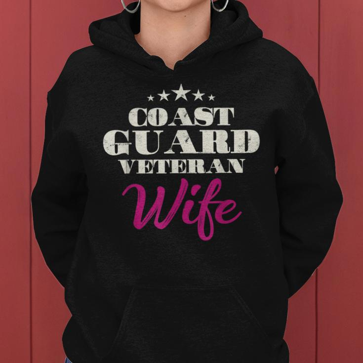 Proud Coast Guard Veteran Wife Veteran Wife Pride Women Hoodie