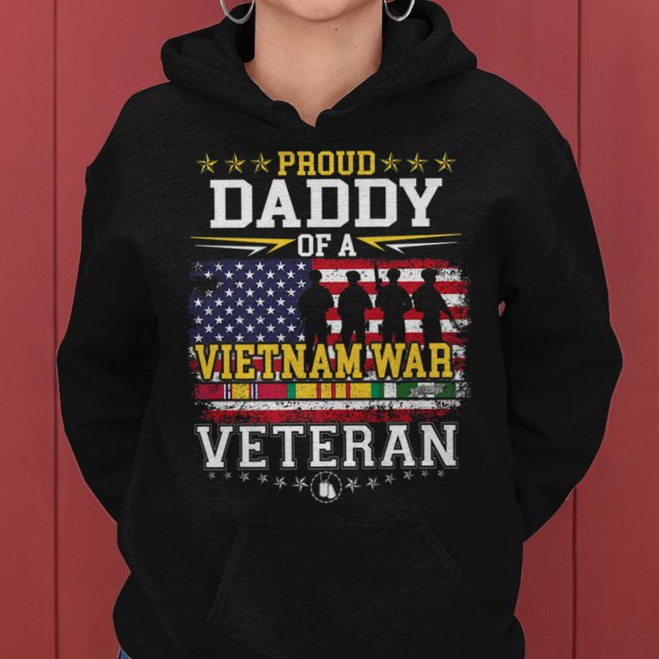 Proud Daddy Vietnam War Veteran Matching With Son Daughter Women Hoodie