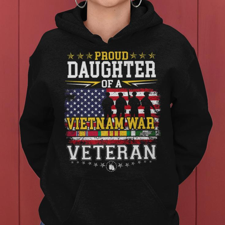 Proud Daughter Vietnam War Veteran Matching With Dad Women Hoodie