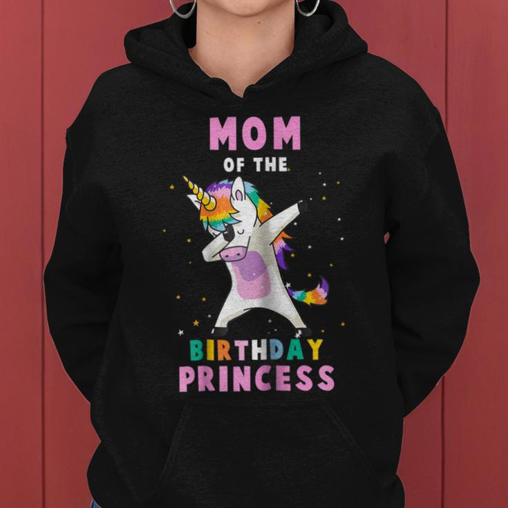Proud Mom Of A Birthday Unicorn Dab Girl Women Hoodie