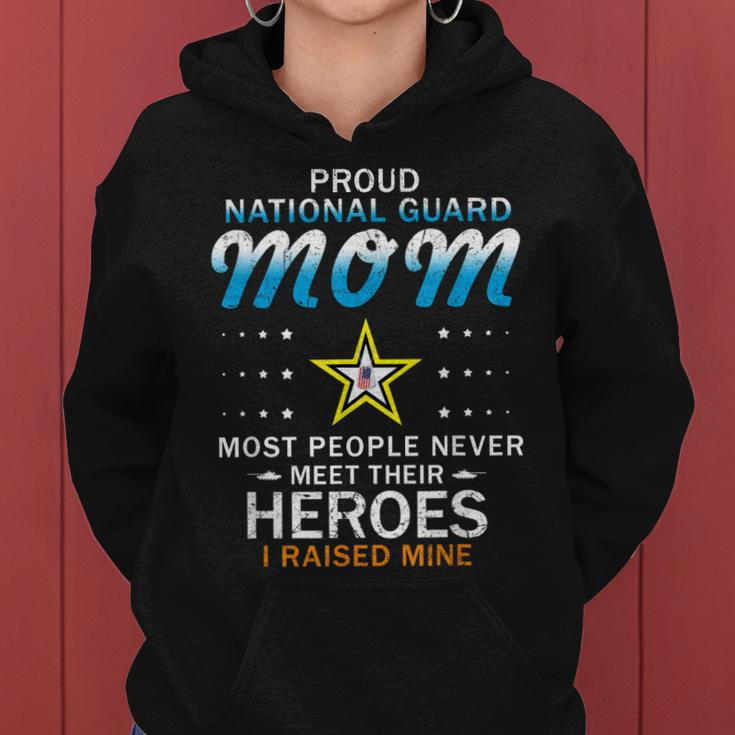 Proud National Guard Mom I Raised My Heroes Camouflage Army Women Hoodie