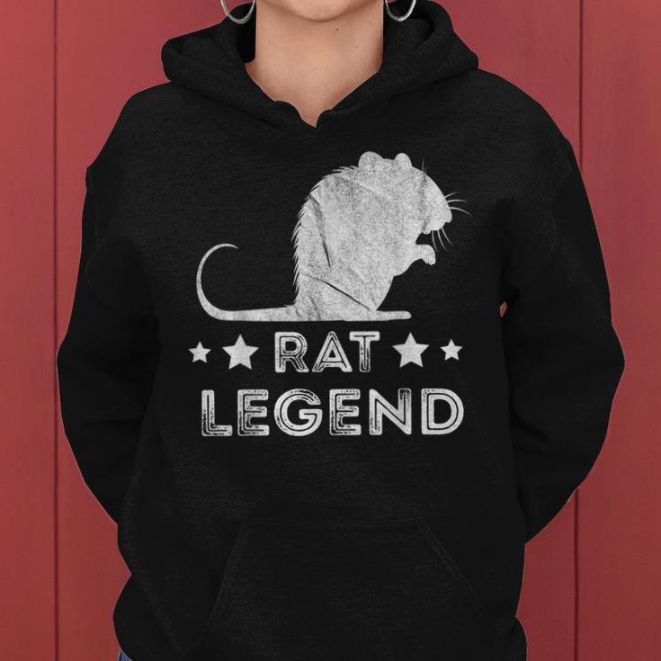 Rat Legend Vintage Nager Rattenliebhaber Maus Ratten Besitzer Frauen Hoodie