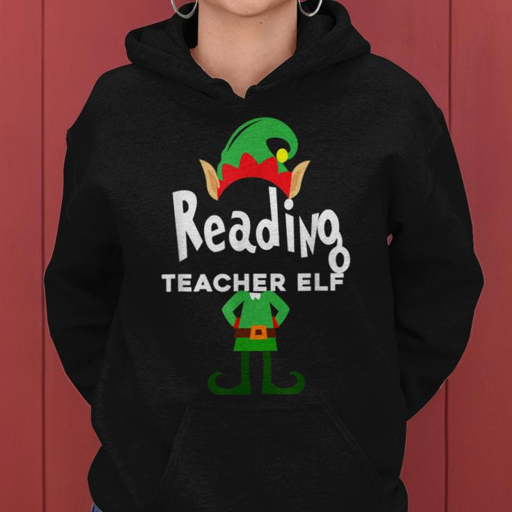 Reading Teacher Elf Family Matching ChristmasWomen Hoodie