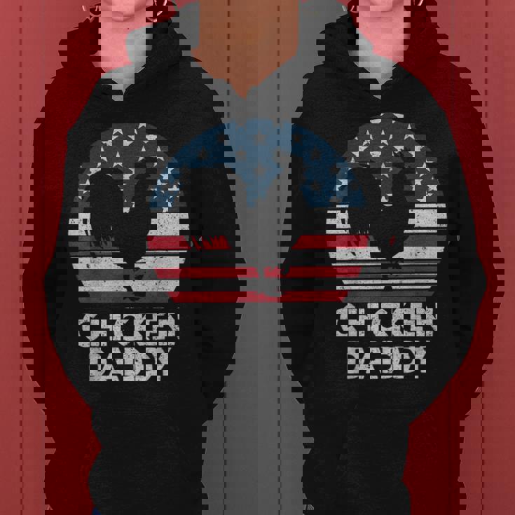 Retro Chicken Daddy Farmer American Flag Fathers Day Mens Women Hoodie Retro Chicken Daddy Farmer American Flag Fathers Day Mens Women Hoodie