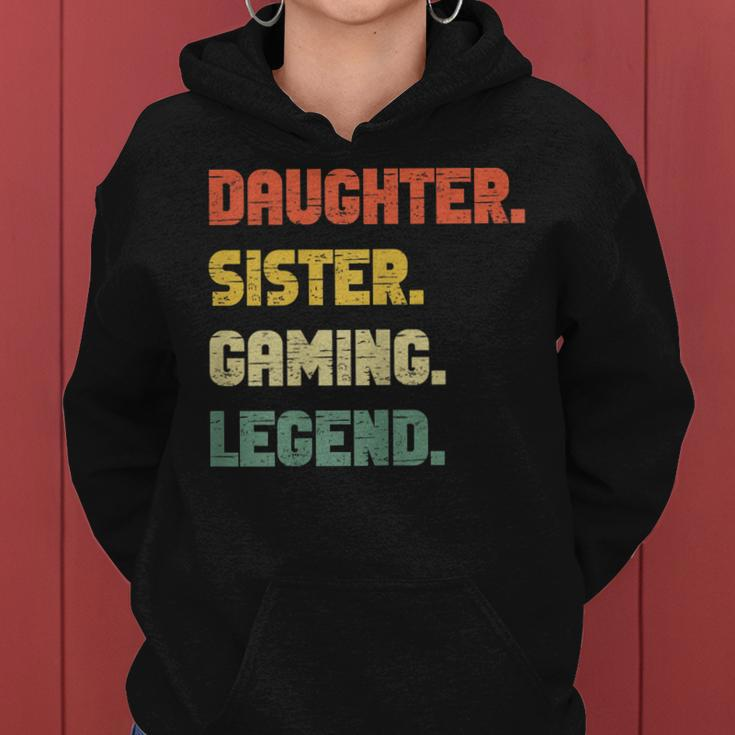 Retro Gamer Girl Hoodie, Vintage Gaming Legend Tochter & Schwester