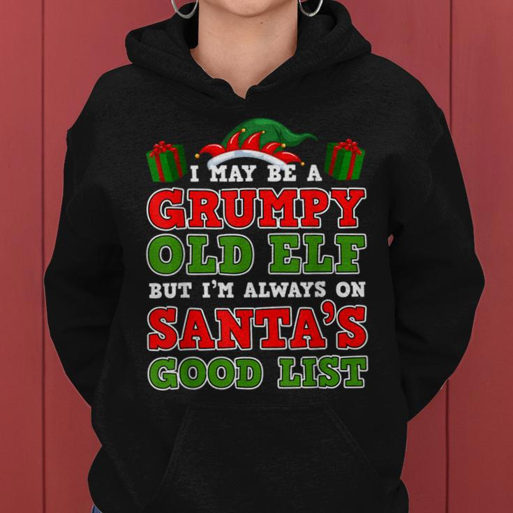 Santas Grumpy Old Elf Funny Christmas For Men Women Women Hoodie