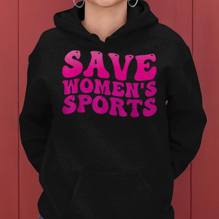 Save Womens Sports Act Protectwomenssports Support Groovy Women Hoodie