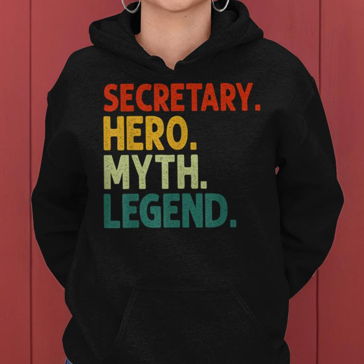 Secretary Hero Myth Legend Retro Vintage Sekretär Frauen Hoodie