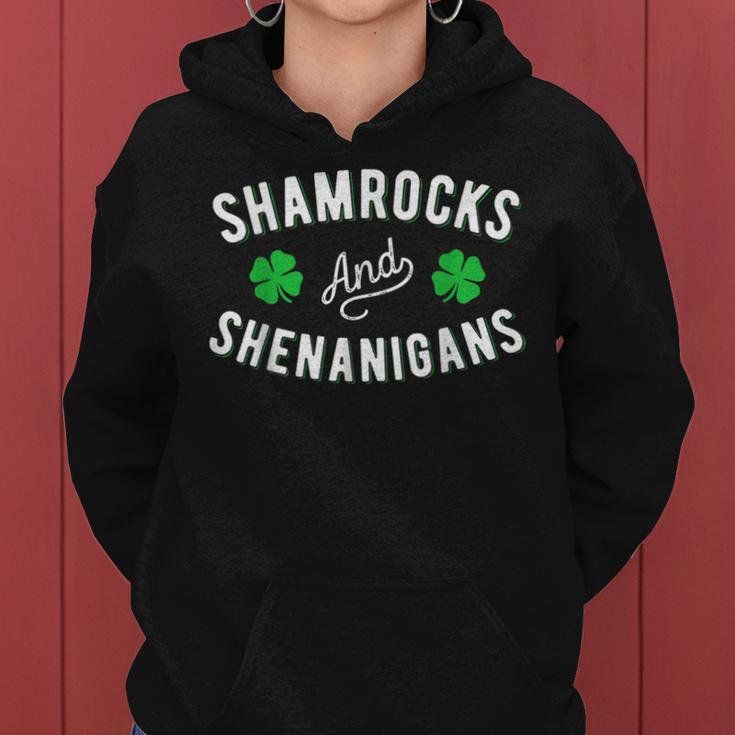 Shamrocks And Shenanigans St Patricks Day Irish Women Hoodie