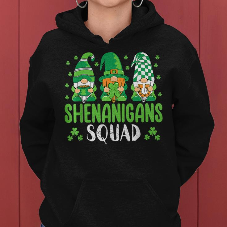 Shenanigans Squad St Patricks Day Gnomes Lover Funny Women Hoodie