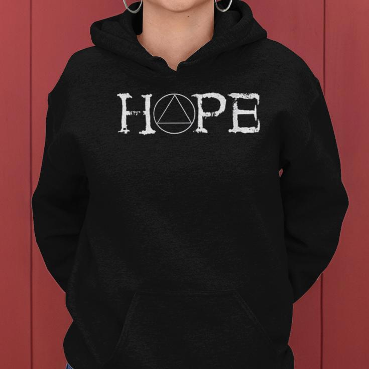 Sobriety Hope Recovery Alcoholic Sober Recover Aa Support Women Hoodie Graphic Print Hooded Sweatshirt