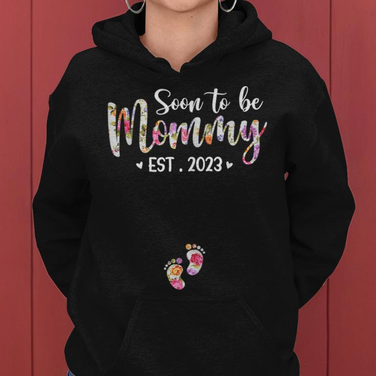 Soon To Be Mommy Est 2023 Pregnancy Announcement Tie Dye Mom Gift For Womens Women Hoodie