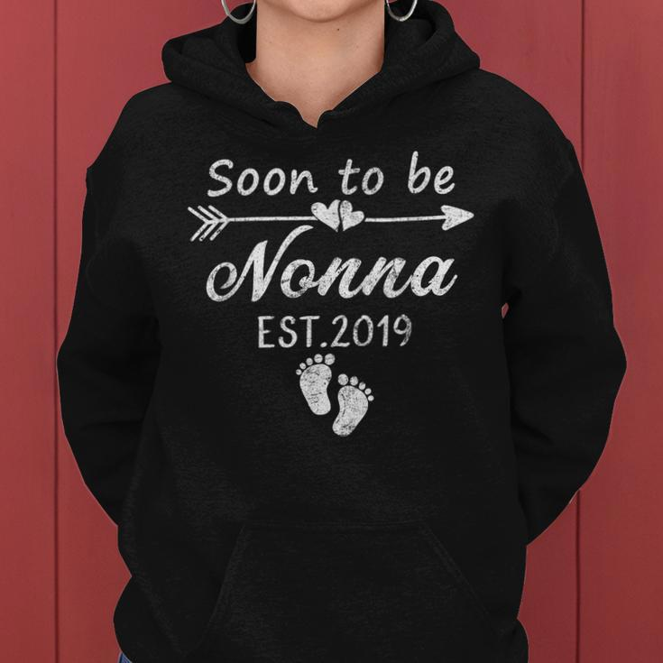 Soon To Be Nonna Est 2019 Shirt Mothers Day New Nonna Gift Women Hoodie