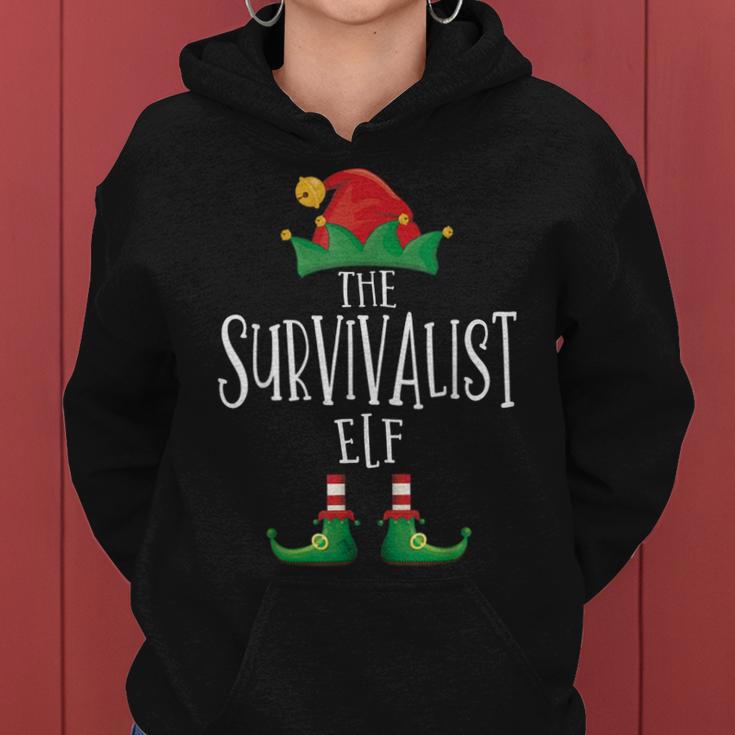 Survivalist Elfenhemd Familie Passender Pyjama Weihnachten Frauen Hoodie