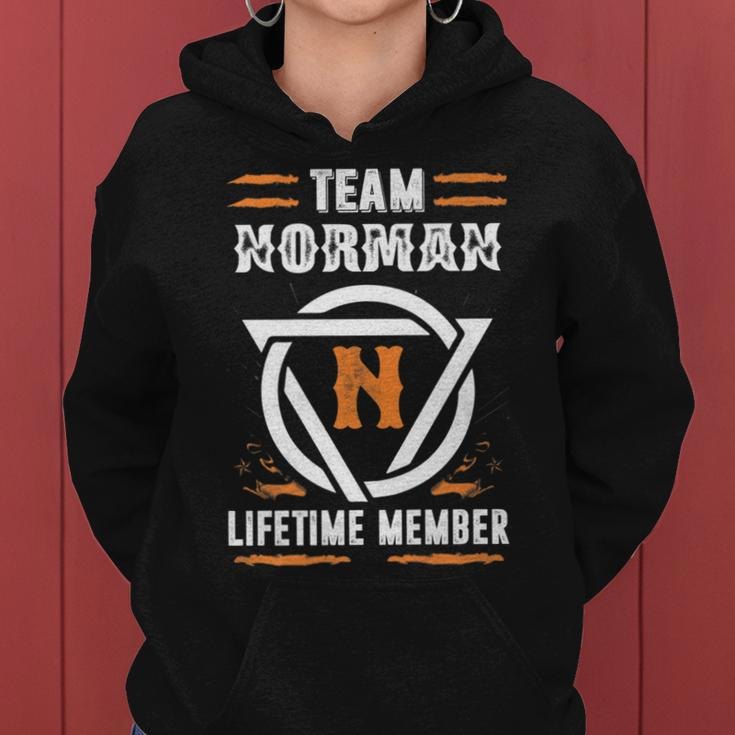 Team Norman Lifetime Member Gift For Surname Last Name  Women Hoodie