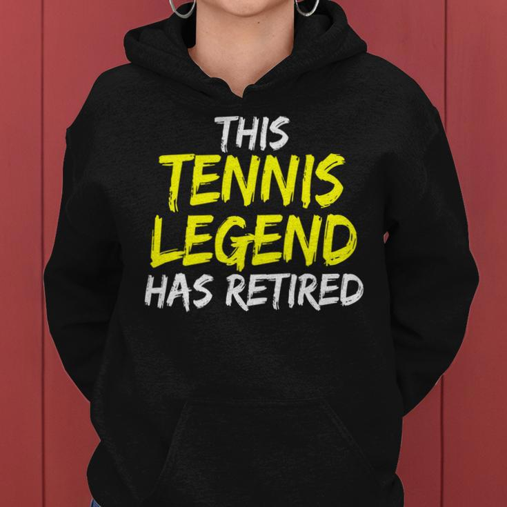 Tennistrainer This Tennis Legend Has Retired Tennisspieler Frauen Hoodie