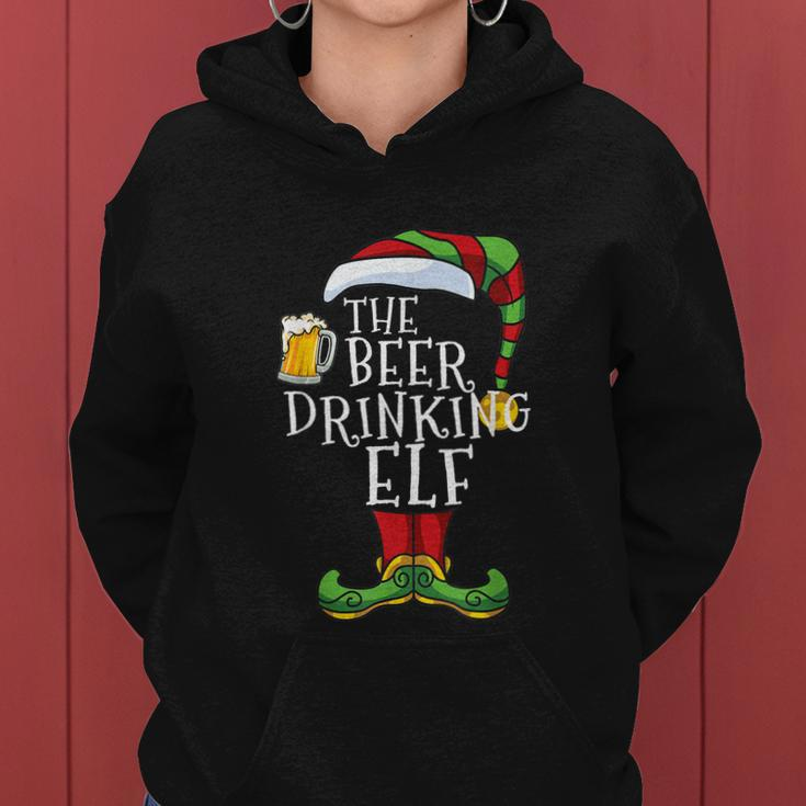 The Beer Drinking Elf Family Matching Christmas Funny Pajama Women Hoodie