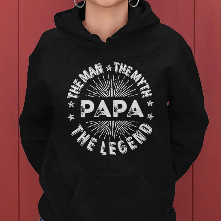 The Man The Myth The Legend For Papa Women Hoodie