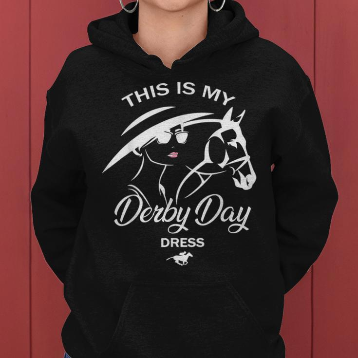 This Is My Derby Day Dress Funny Ky Derby Horse Women Hoodie